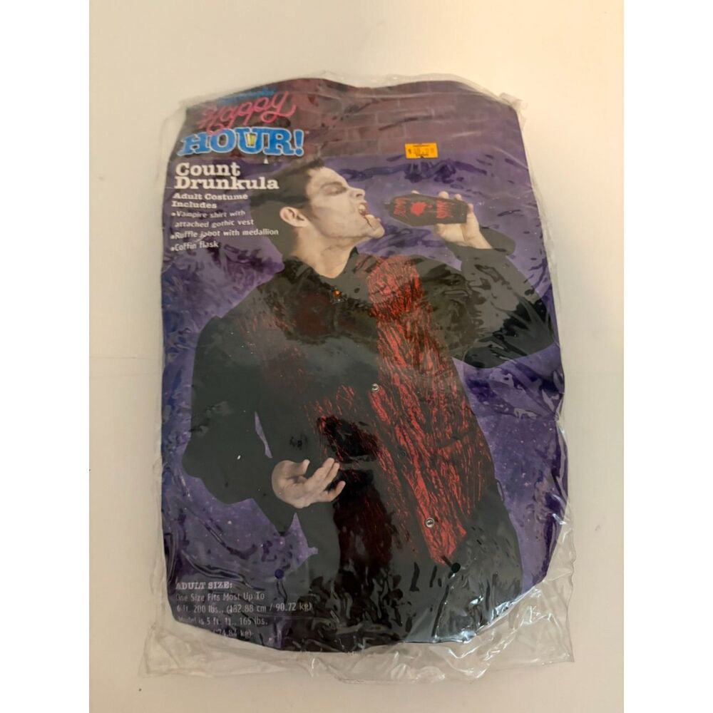 halloween Count Drunkula adult costume one size